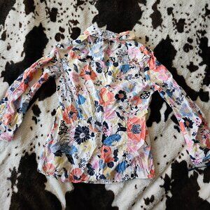 Guess Floral Button-up Blouse